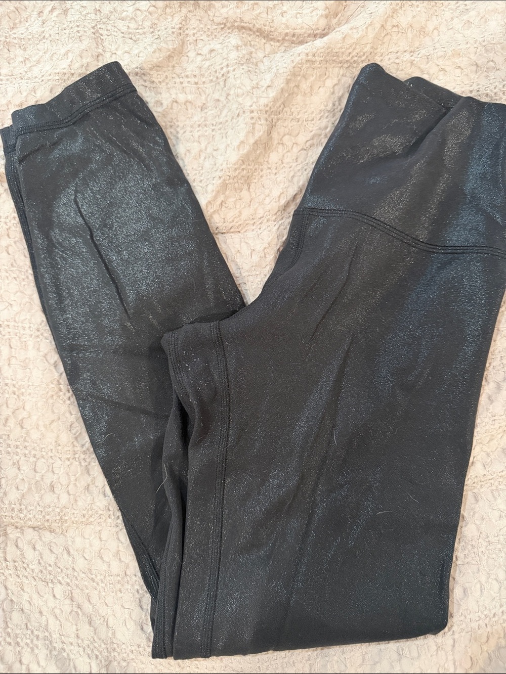 lululemon athletica Black Shimmer High-Rise Leggings